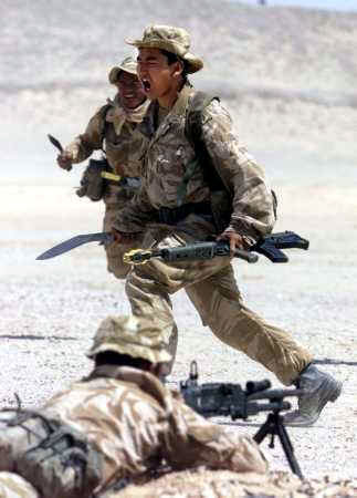 Gurkha Kukri Charge - Afghanistan Training 2001