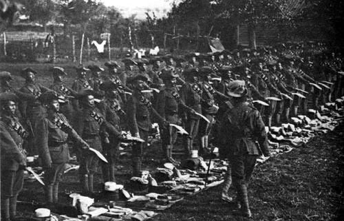 Kukri Inspection in France during World War I