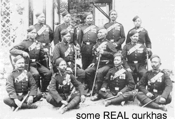 Gurkha officers, 1/5 Regiment, maybe 1883